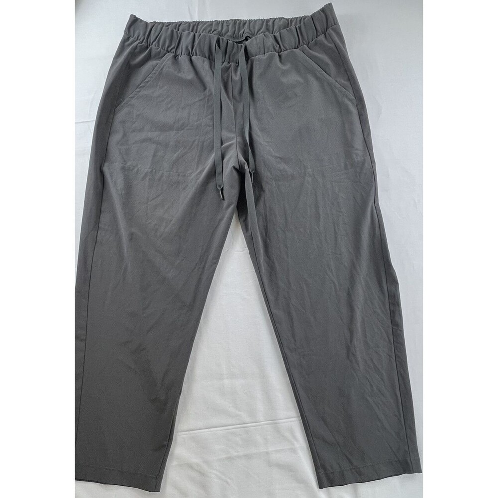 Under Armour Womens Gray Loose Fit Drawstring Waist Athletic Pants Size XL